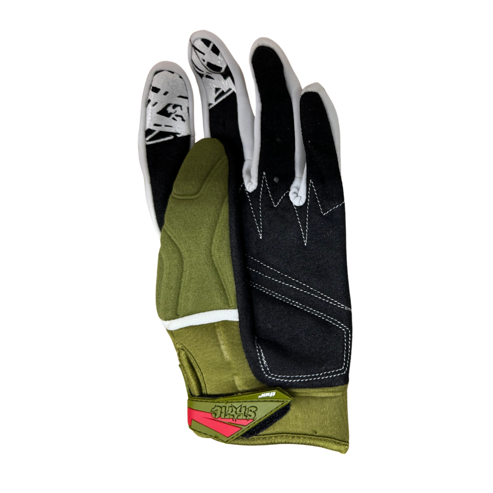 MC Auto: Thor Static Silver/Olive Gloves