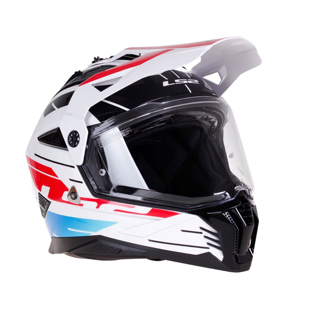 LS2 MX702 Pioneer II Namib White/Blue/Red Helmet