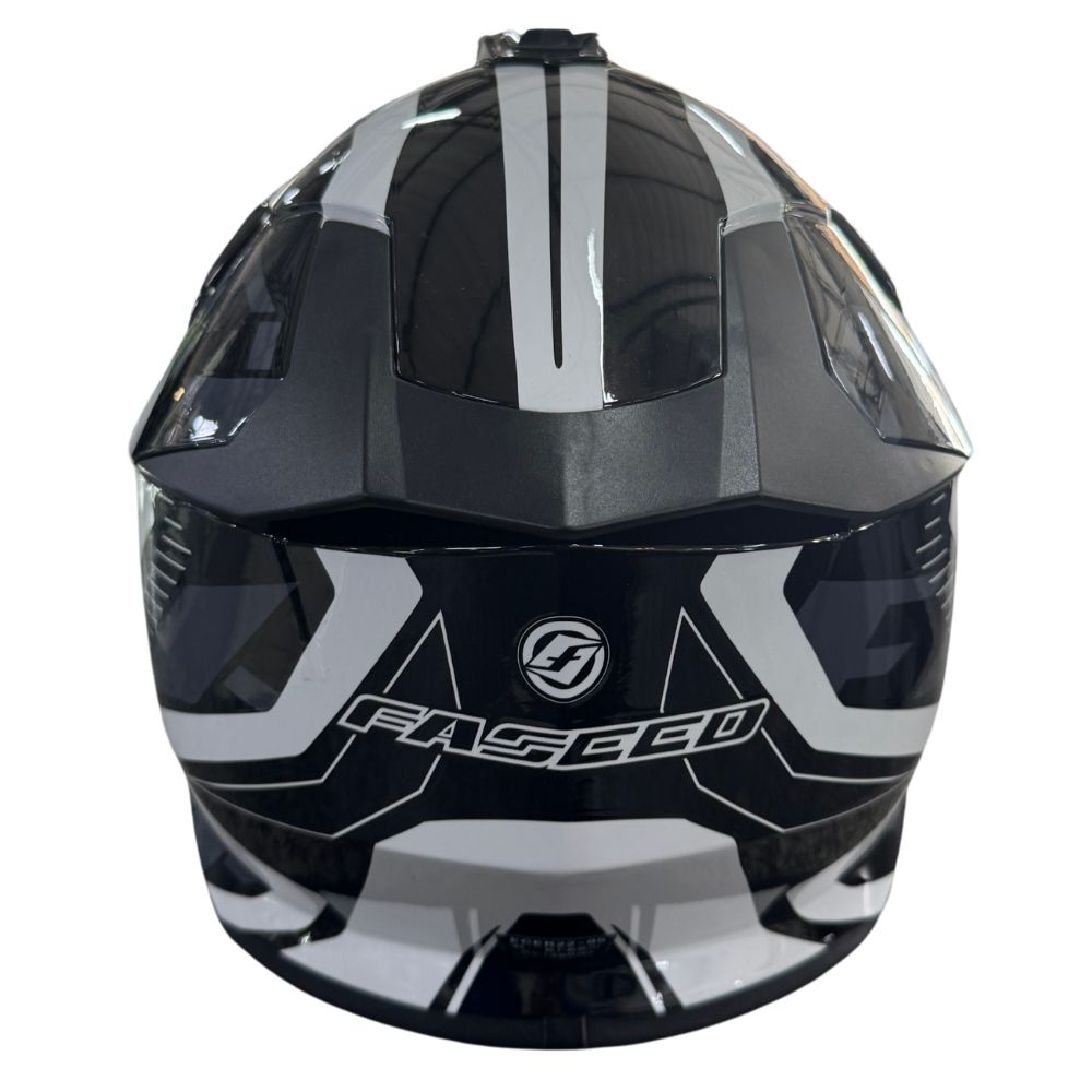 Faseed FS 609 White/Black MX Helmet