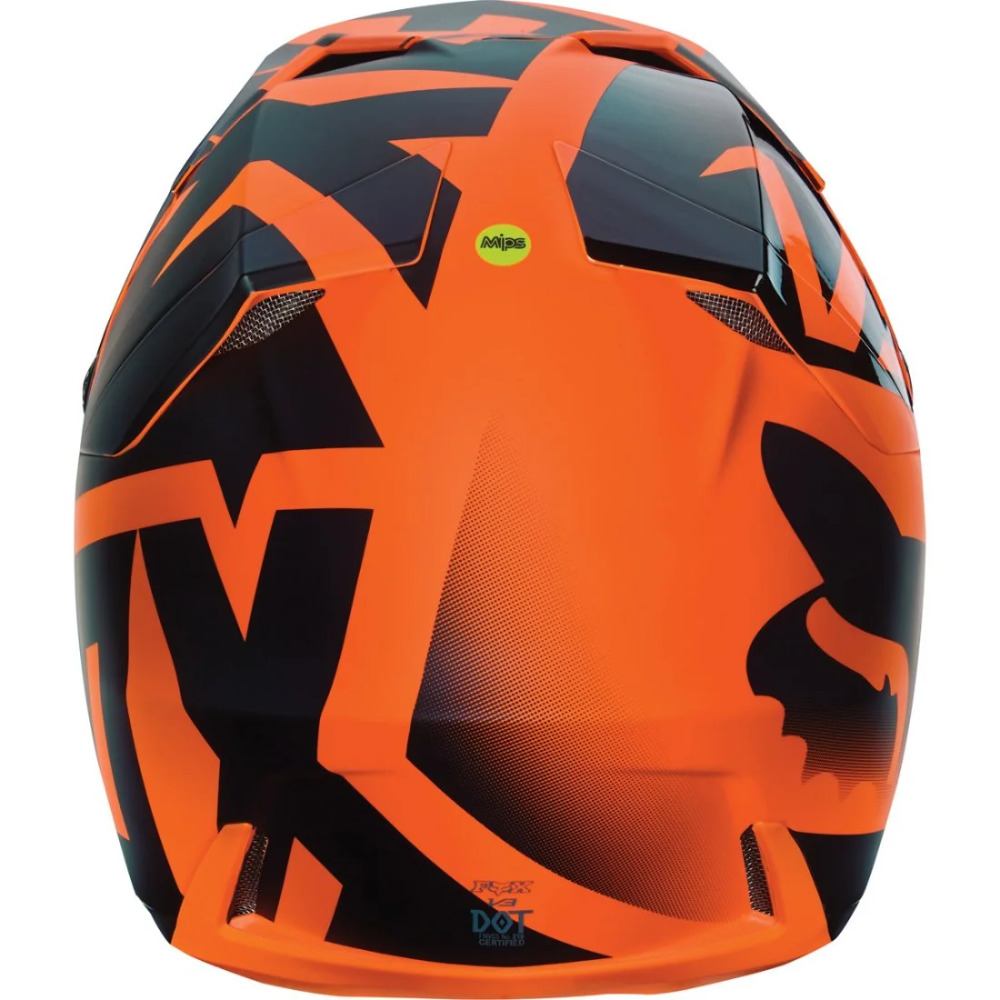 Fox V3 Shiv Orange Helmet