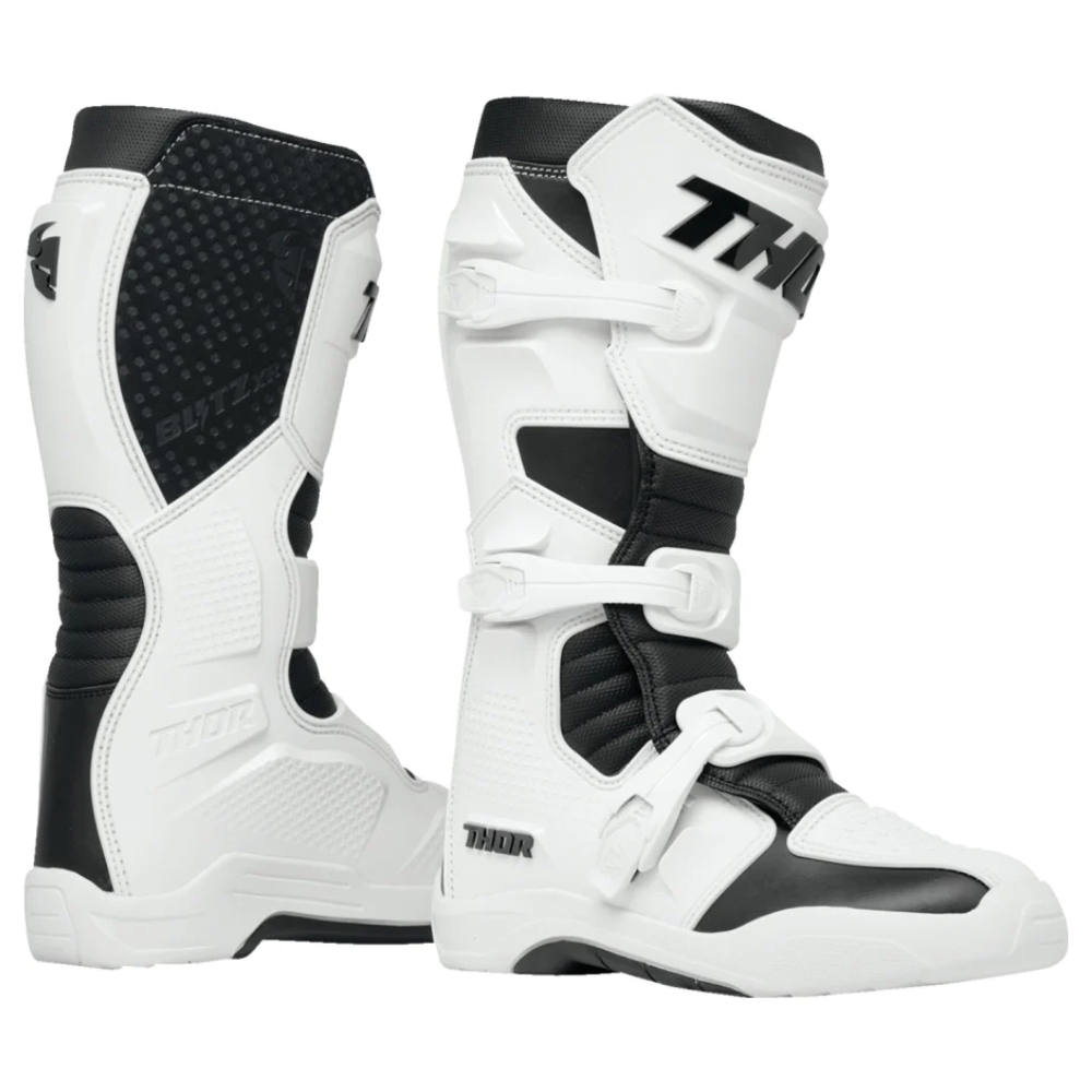 MC Auto: Thor Blitz XR LTD White/Black Boots