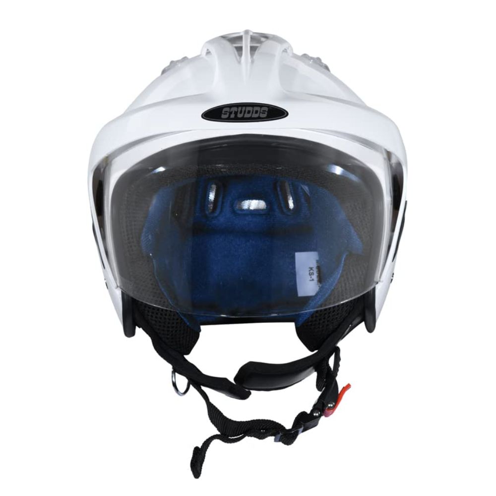 STUDDS KS-1 Metro White Helmet