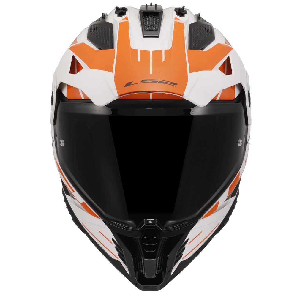 LS2 MX702 Pioneer II Namib White/Orange Helmet