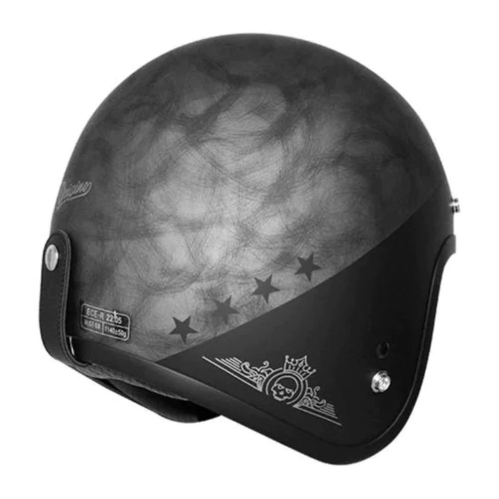 MC Auto: Origine Primo Rocker Silver Helmet