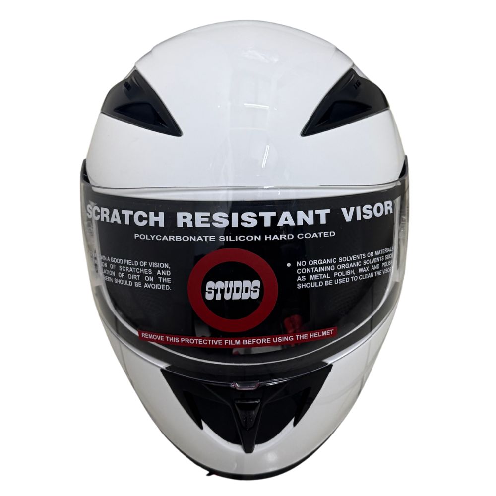 STUDDS Scorpion White Helmet