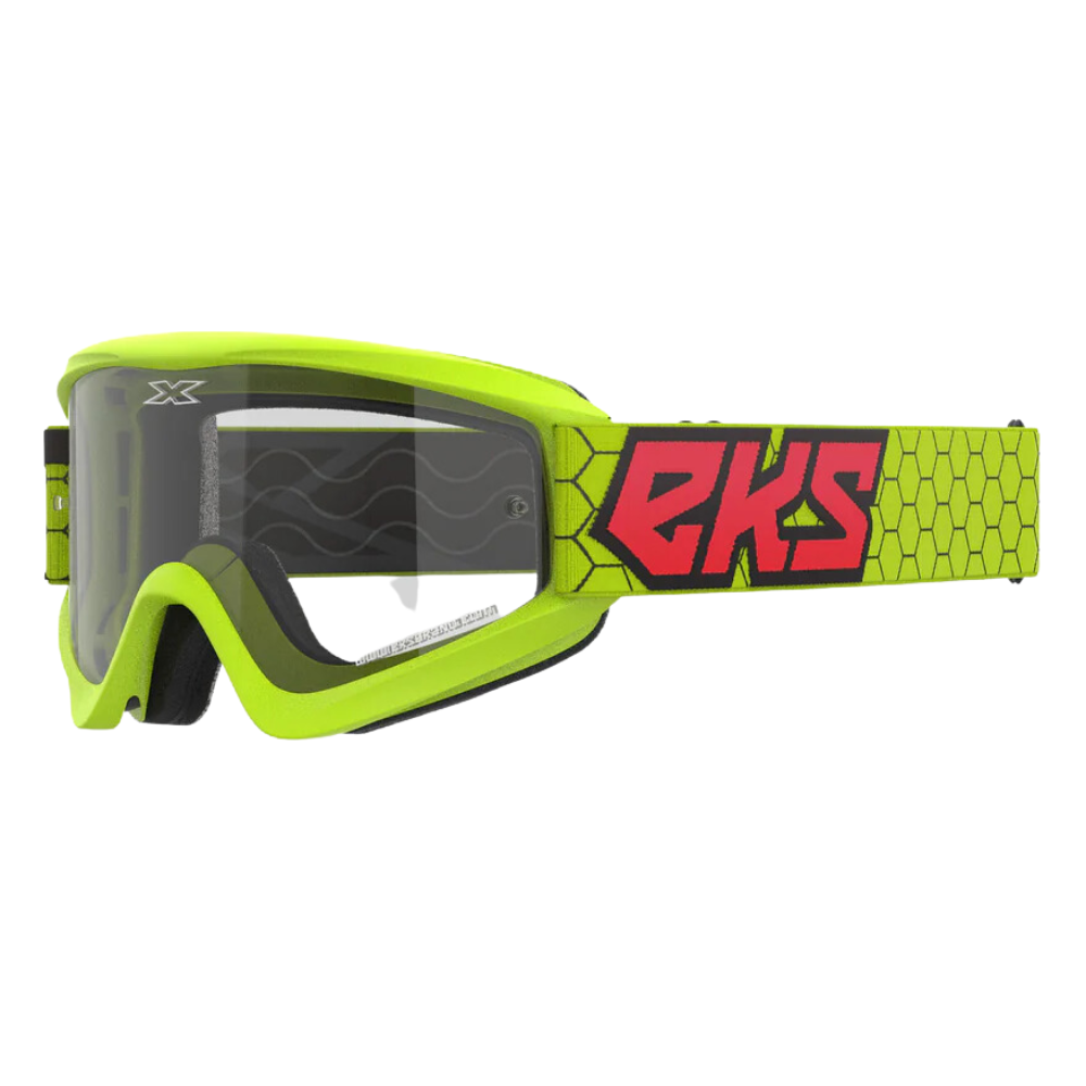 EKS Gox Flat Out Flo Yellow Clear Goggle