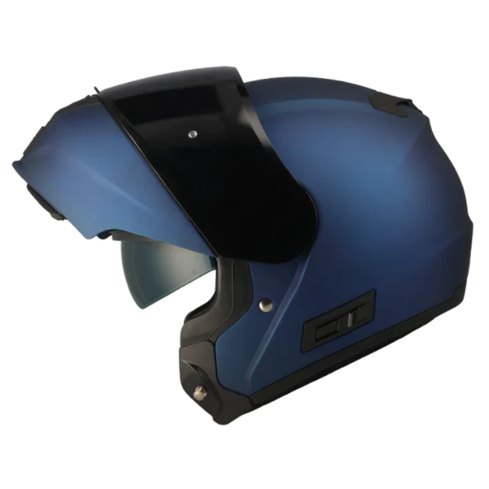 MC Auto: Spirit Fusion Metallic Blue Modular Helmet