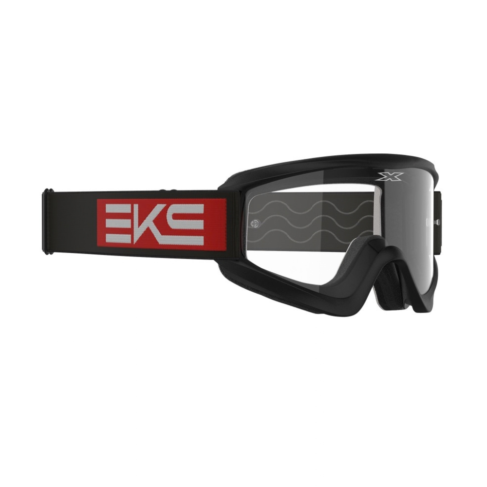 EKS Gox Flat-Out Black/Red Clear Goggle