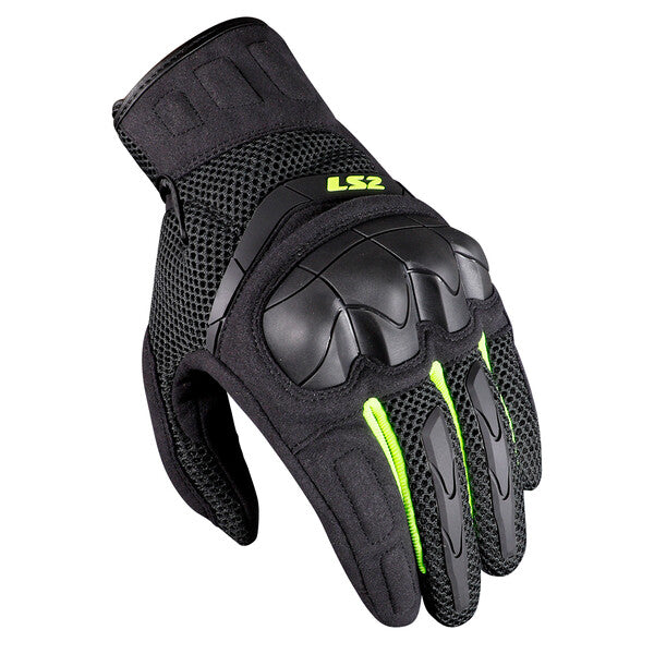 LS2 Kubra Man Black/HiVis Motorcycle Gloves