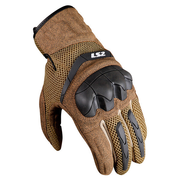 LS2 Kubra Man Brown Motorcycle Gloves