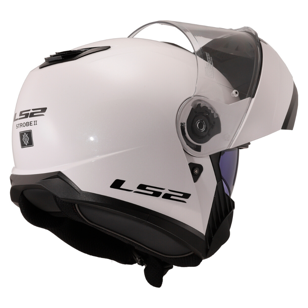LS2 FF8O8 Strobe II Gloss White Modular Helmet