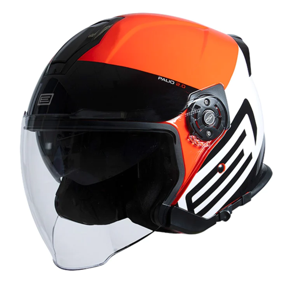 MC Auto: Origine Palio 2.0 Scout Black/Flo Red Jet Helmet
