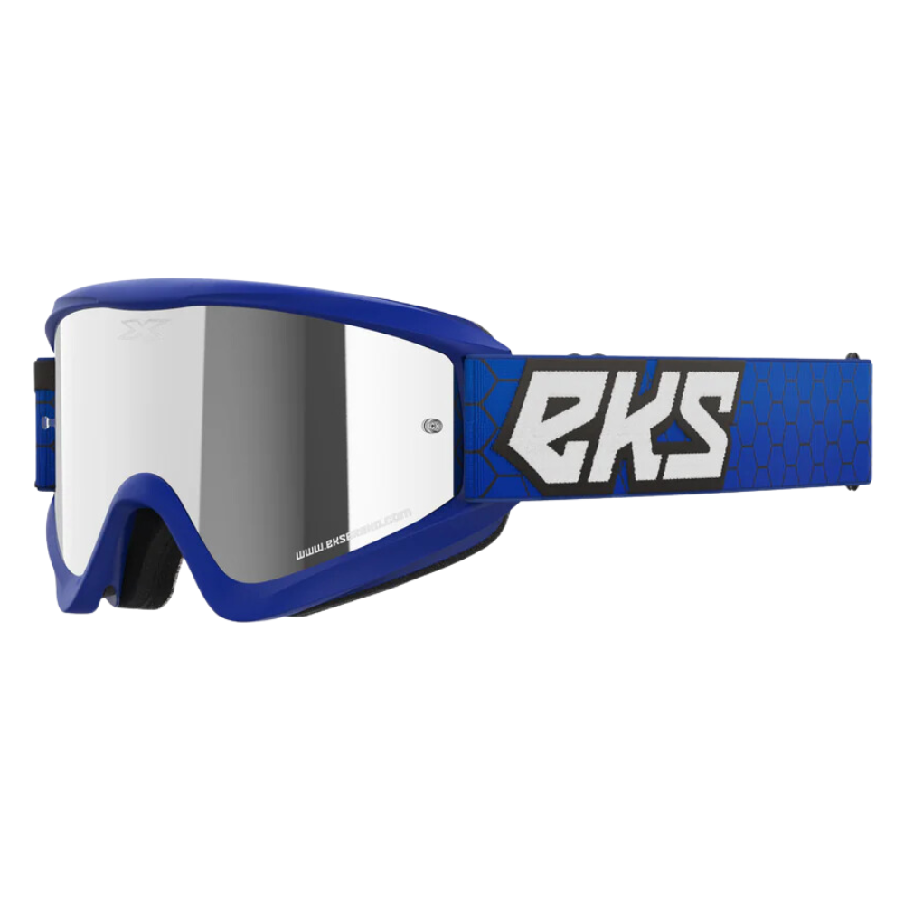 EKS Gox Flat Out Royal Blue/Silver Mirror Goggle