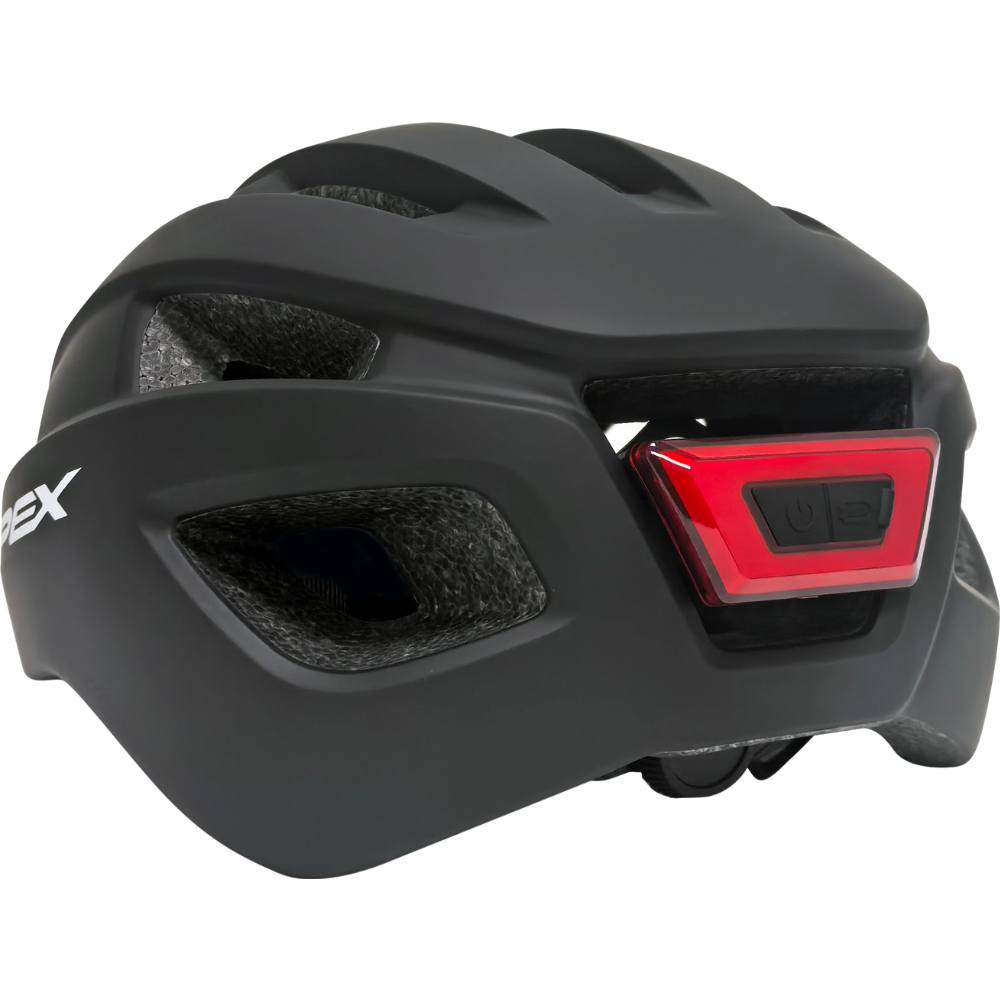 APEX Atom Matte Black Bicycle Helmet
