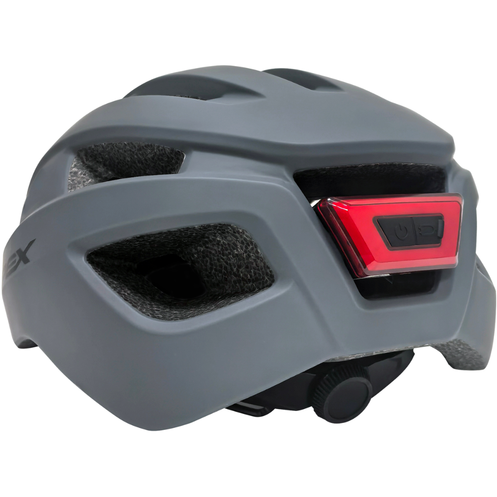 APEX Atom Matte Grey Bicycle Helmet