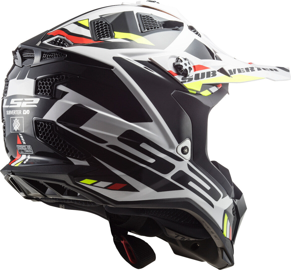 LS2 MX700 Subverter Evo Stomp White/Black Motocross Helmet