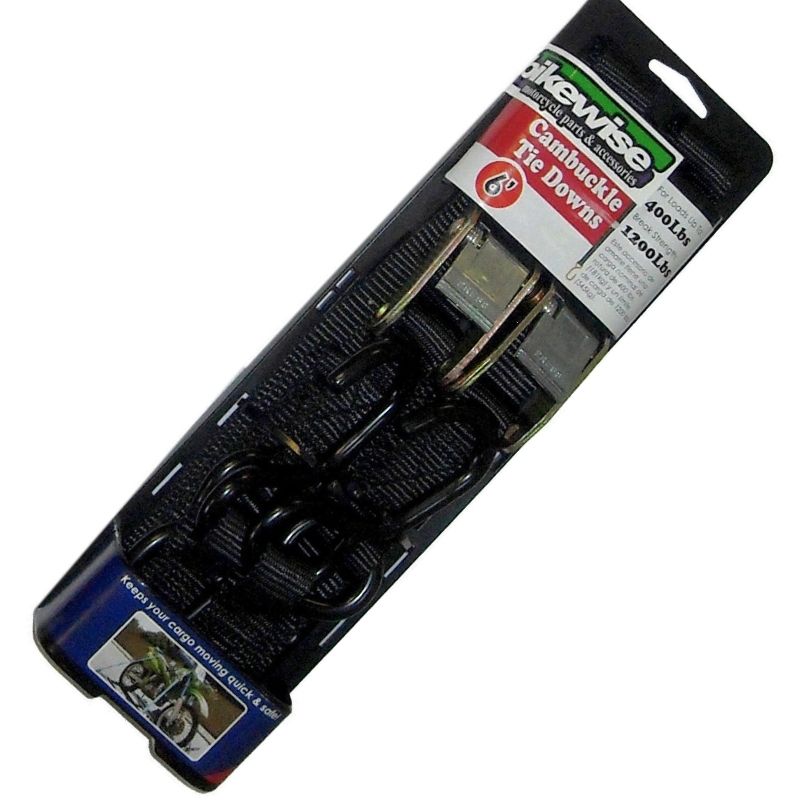 BMA Soft Loop Black 2 Piece Tie Downs - 25mm