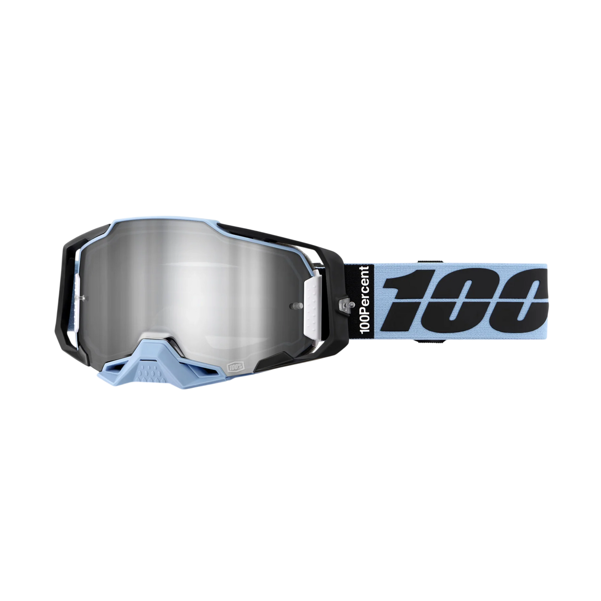 100% Armega Petros Silver Mirror Lens Goggle