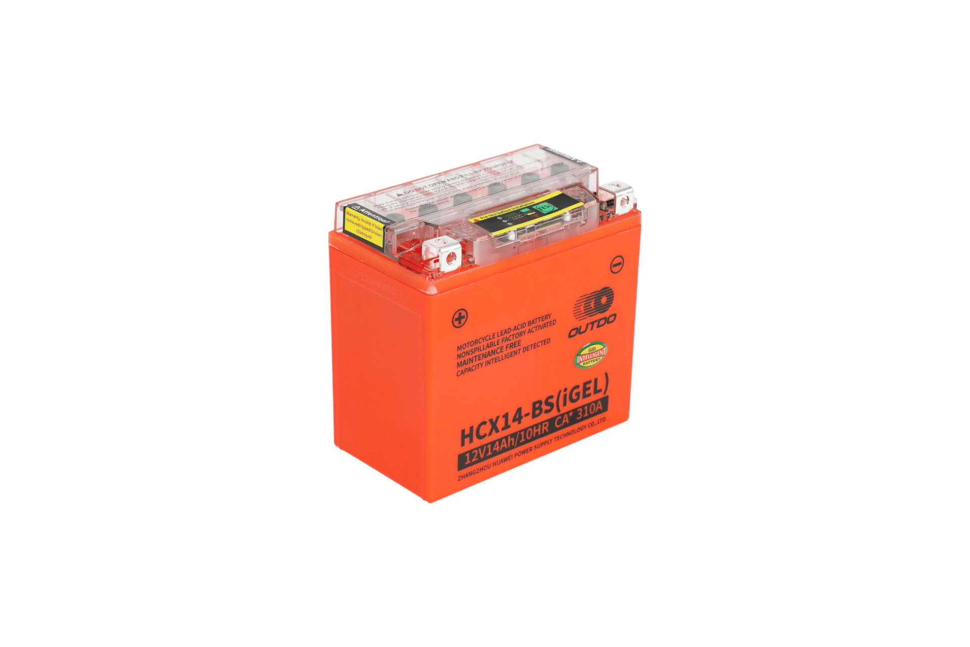HCX14-BS(IGEL) Outdo Motorcycle Battery - 12V-14Ah