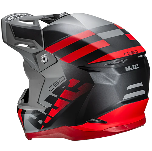 HJC C50 Mirage Grey/Red Helmet