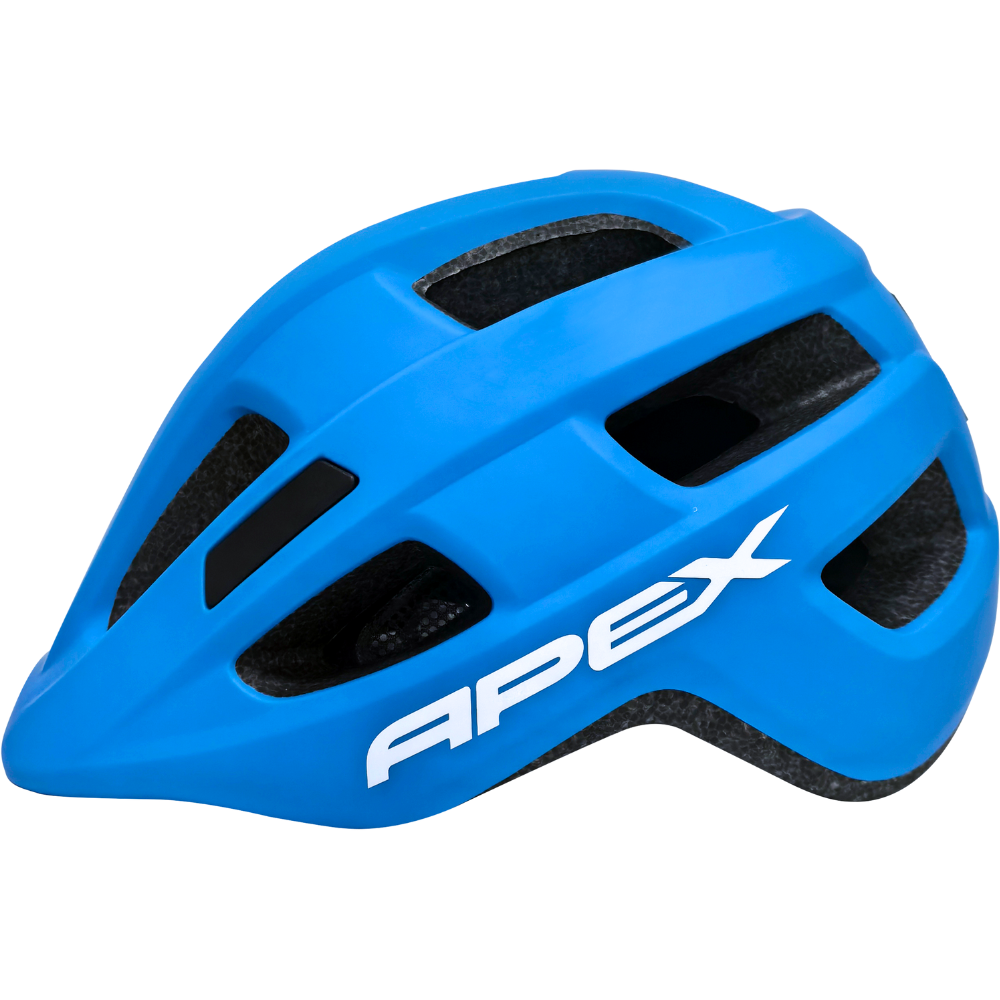 APEX Atom Kids Matte Blue Bicycle Helmet