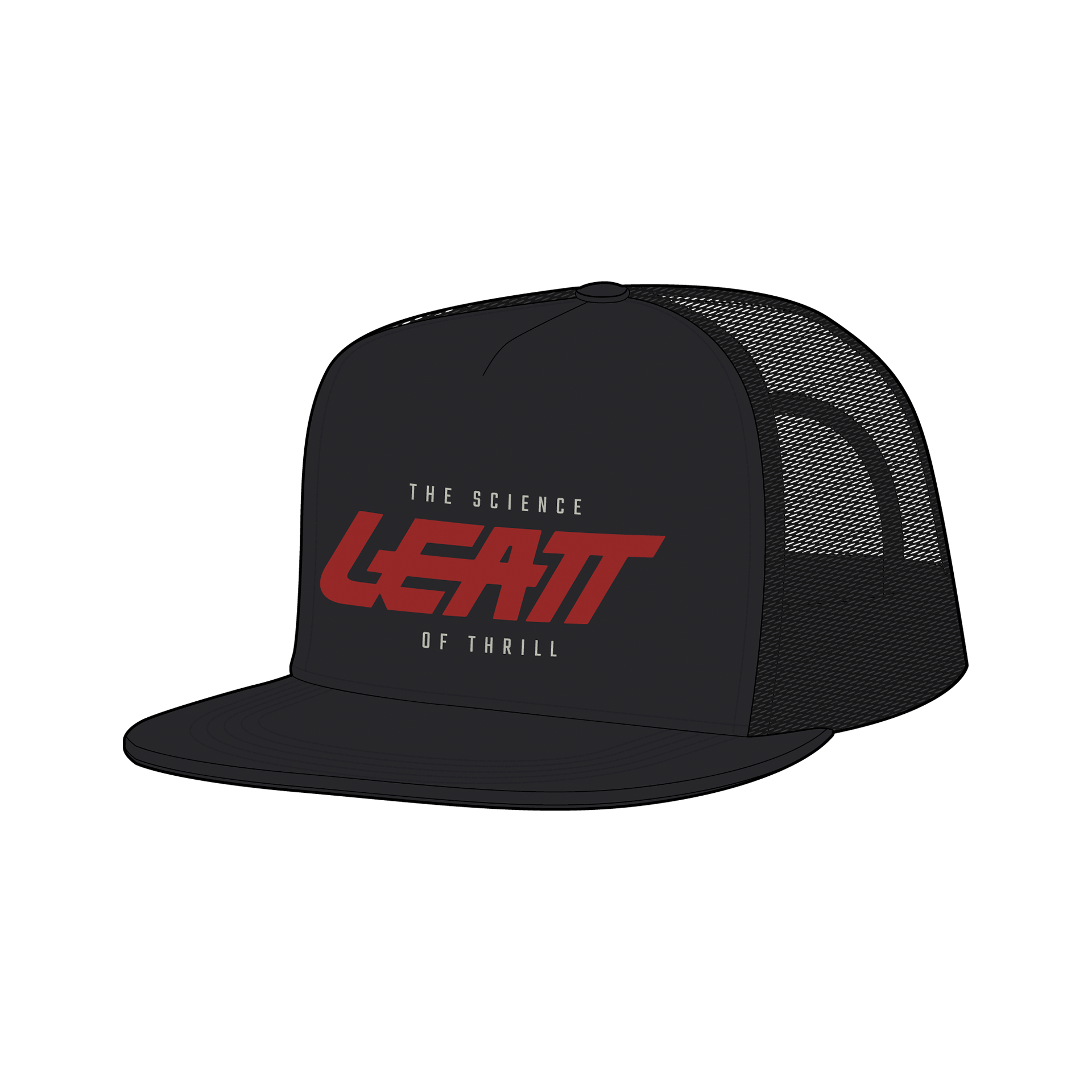 Leatt Science of Thrill Black Trucker Cap