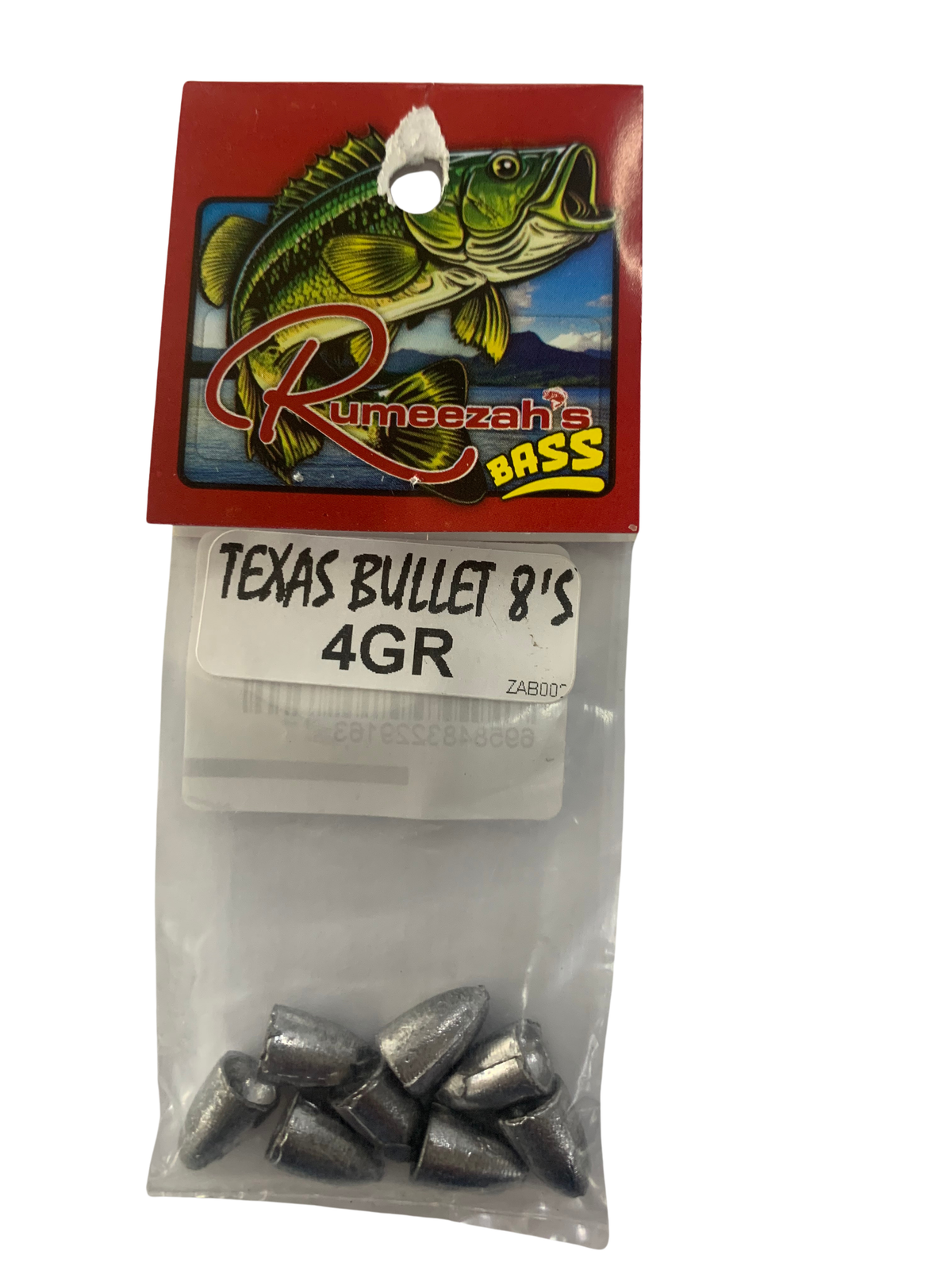 Rumeezahs Texas Bullet 4g Bass Sinkers Sinkers 8PCS