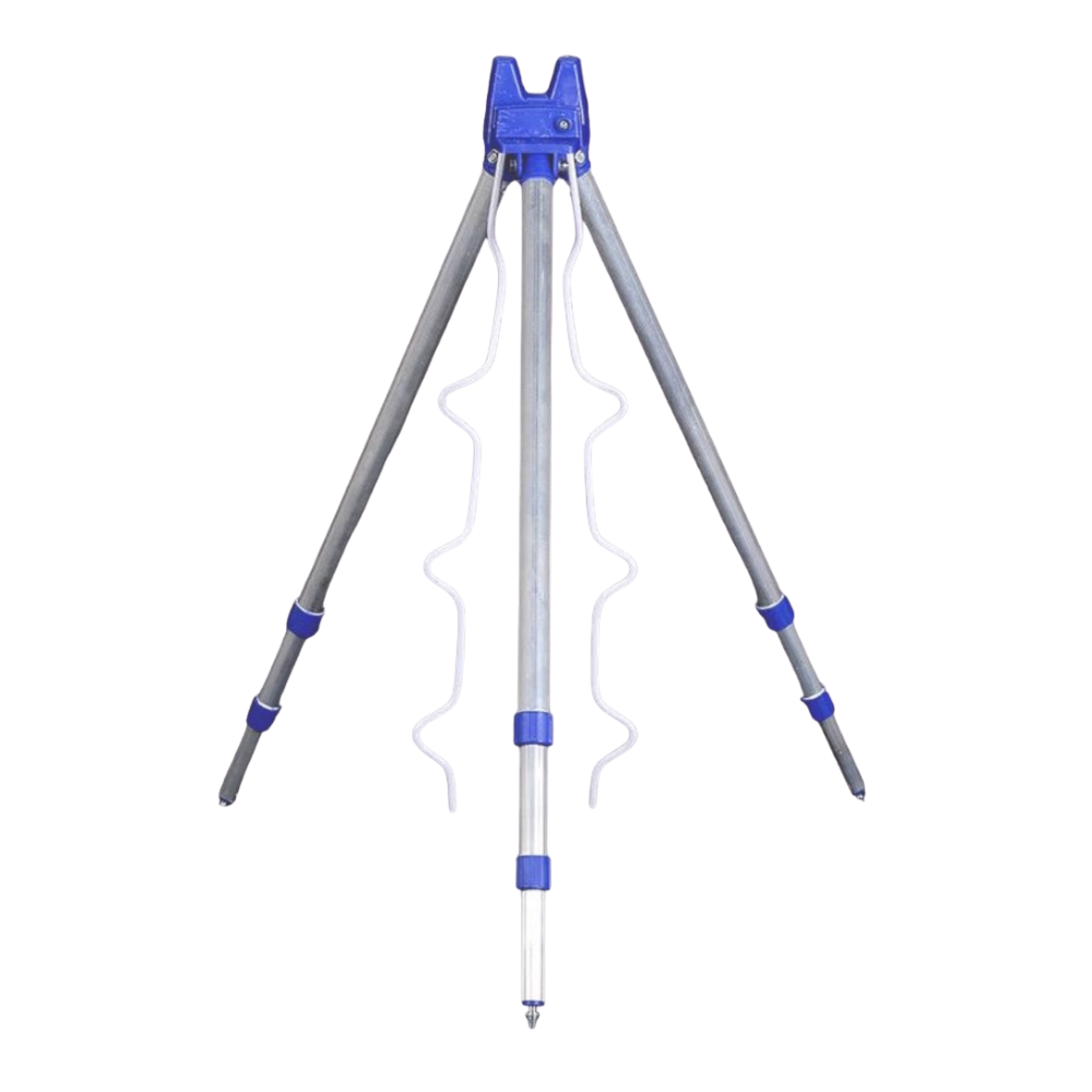 L&B Tripod Stand Silver/ Blue
