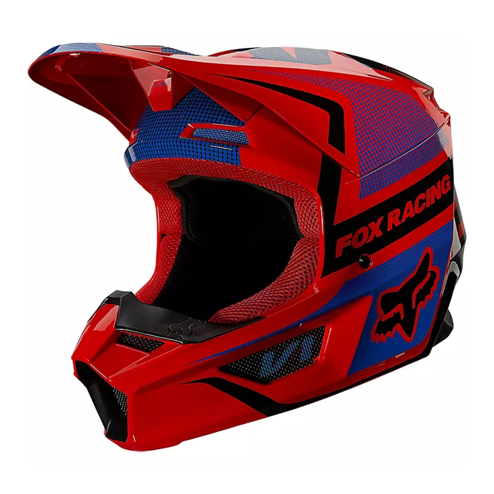 MC Auto: Fox Kids V1 Oktiv Flo Red Helmet