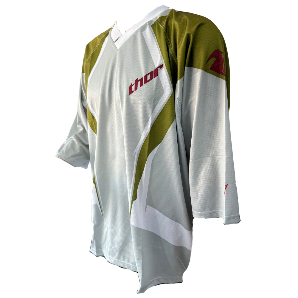 MC Auto: Thor Static Silver/Olive Jersey