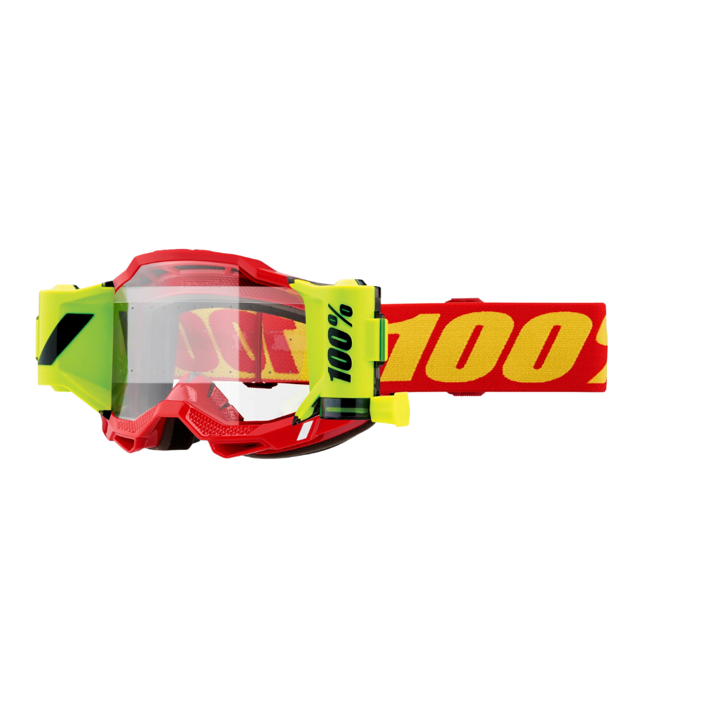 MC Auto: 100% Accuri2 Forecast Red Clear Goggle