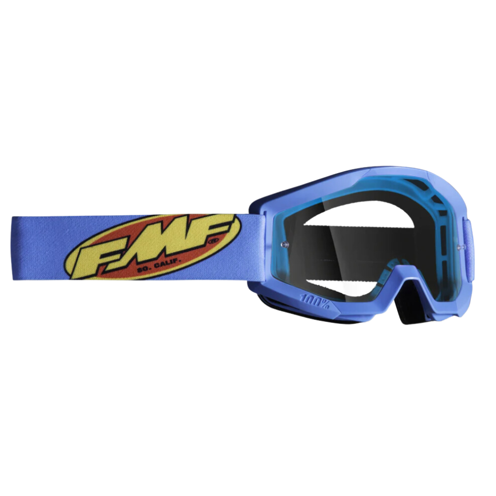 MC Auto: FMF PowerCore Cyan Clear Goggle