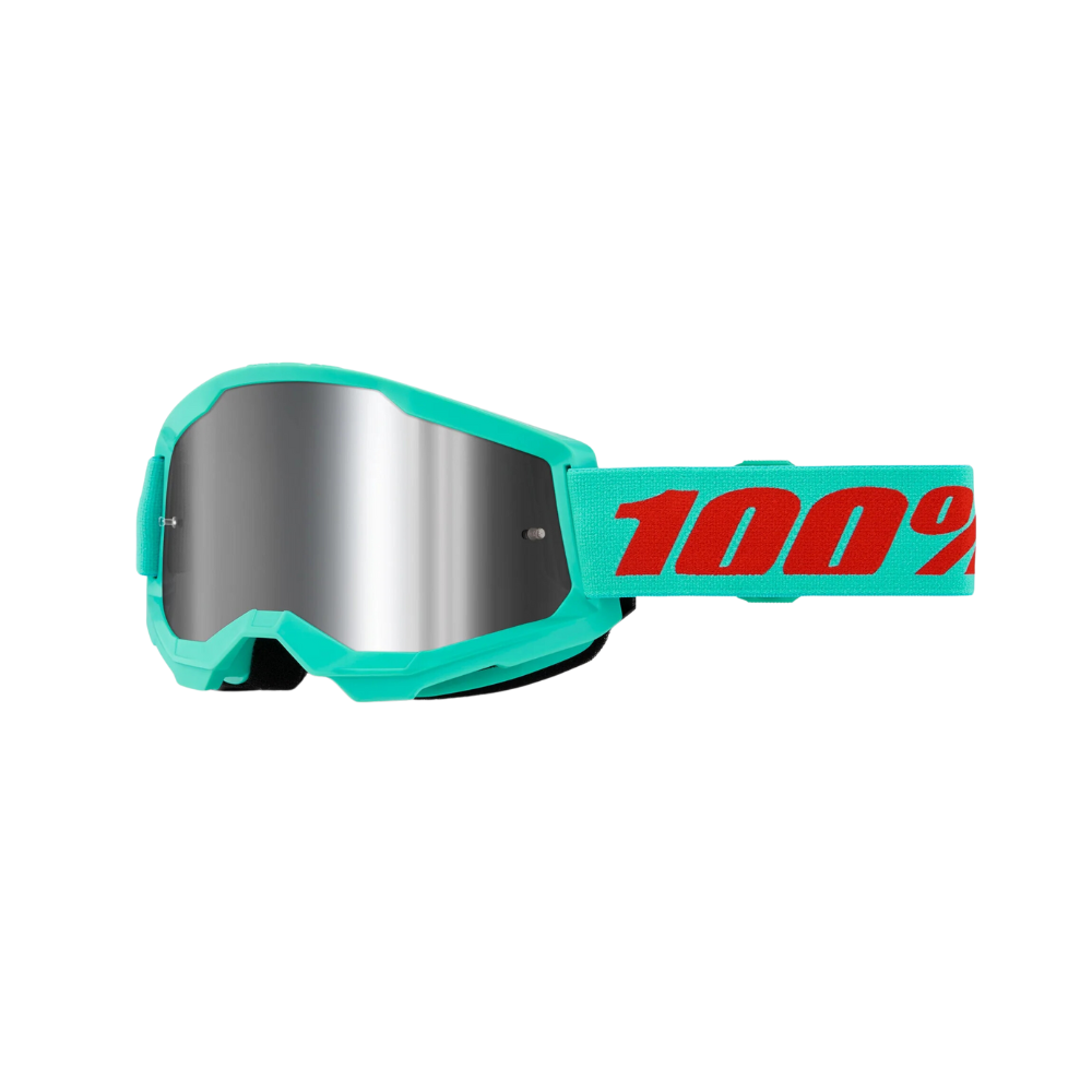 MC Auto: 100% Strata2 Maupiti Silver Mirror Goggle