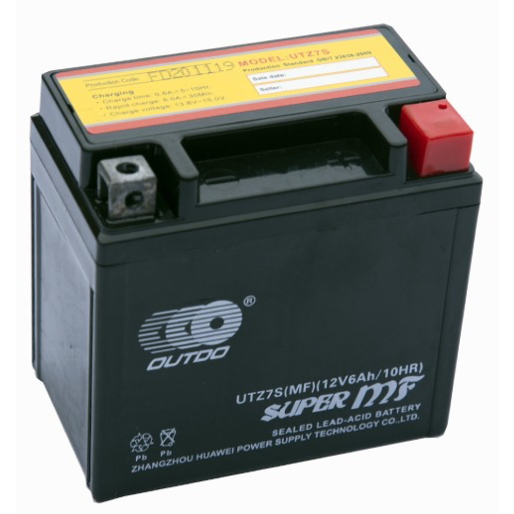 OUTDO Battery UTZ7S (YTZ7S) -Motorcycle Battery