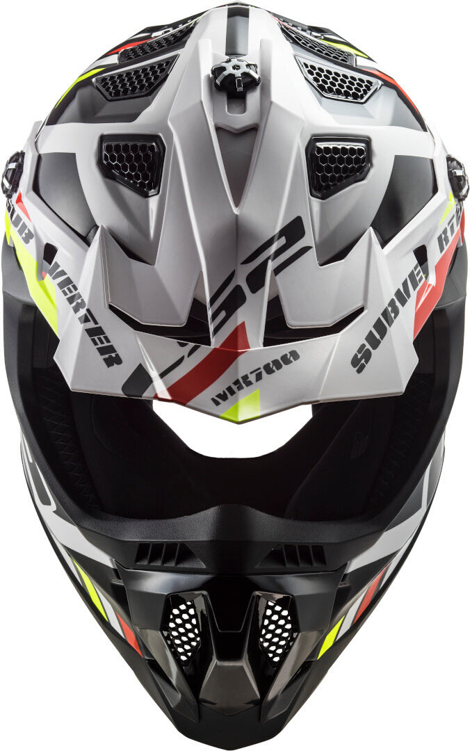 LS2 MX700 Subverter Evo Stomp White/Black Motocross Helmet
