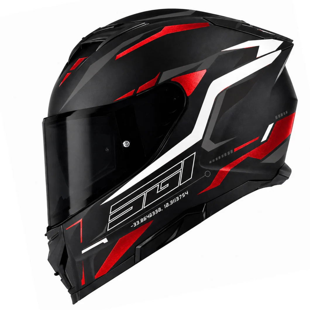 SGI Venom Apex Metallic Red Full Face Helmet