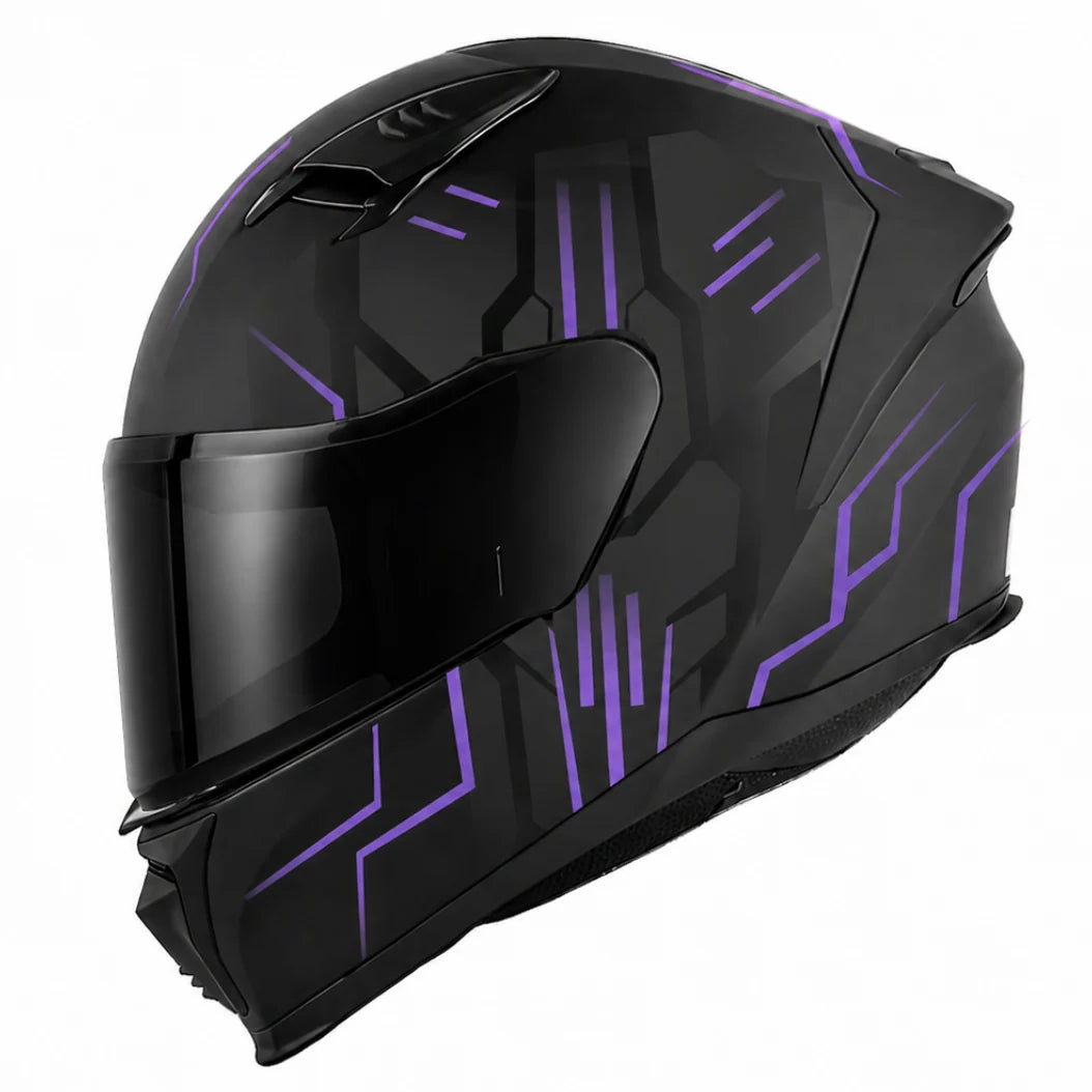 SGI Core Tron Purple Full Face Helmet
