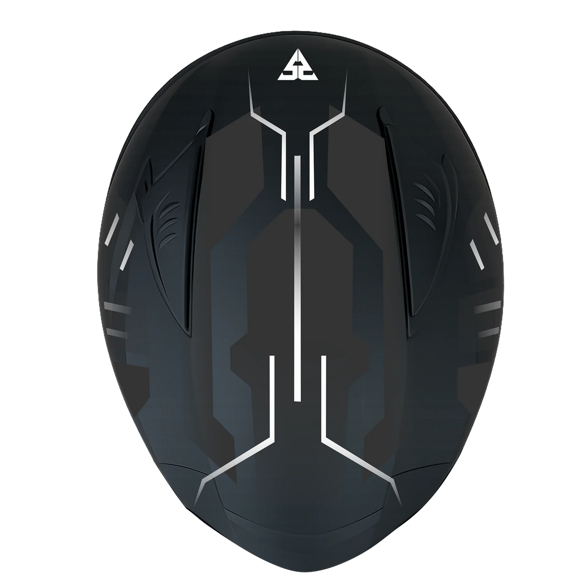 SGI Core Tron White Full Face Helmet