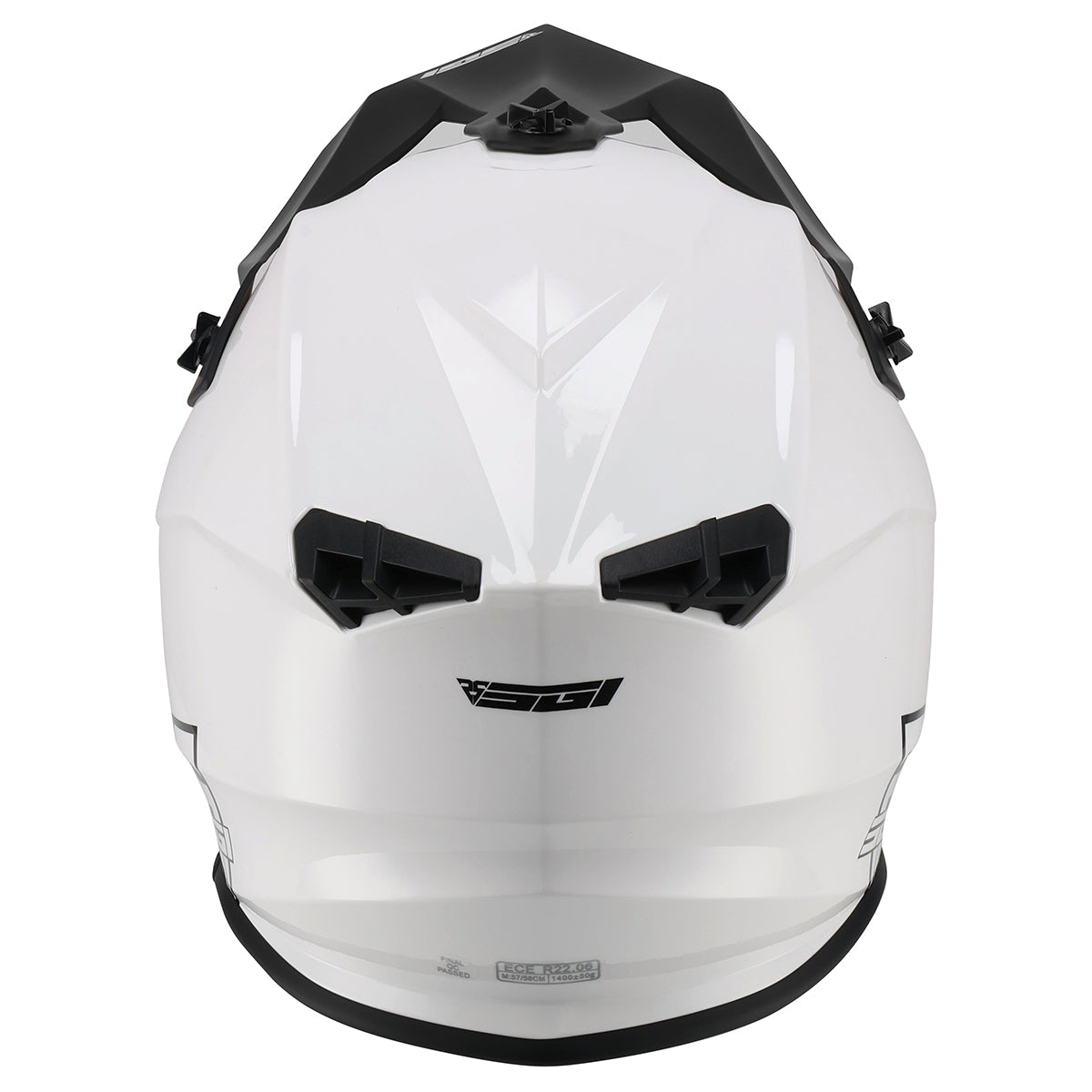 SGI Vortex MX Gloss White Helmet