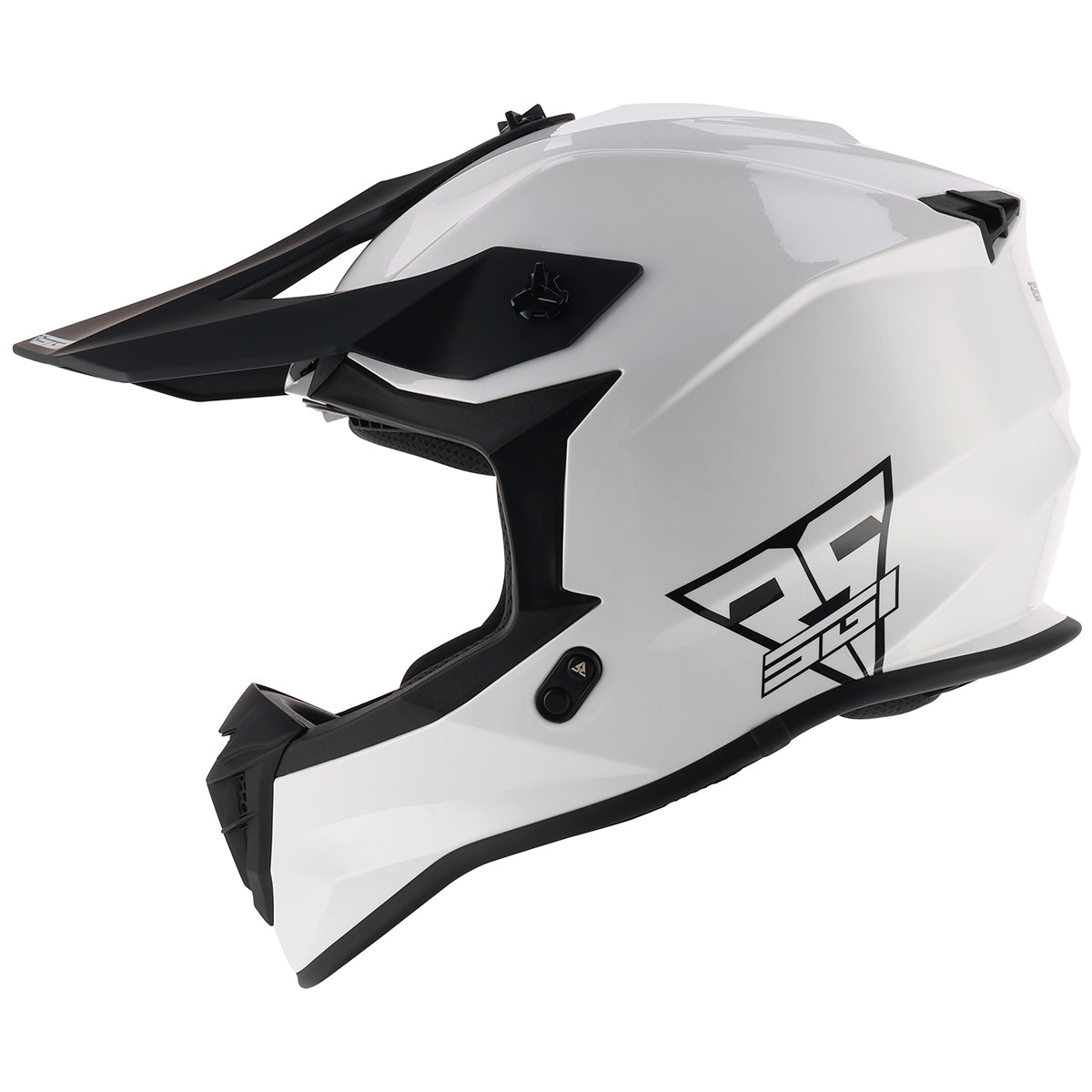 SGI Vortex MX Gloss White Helmet