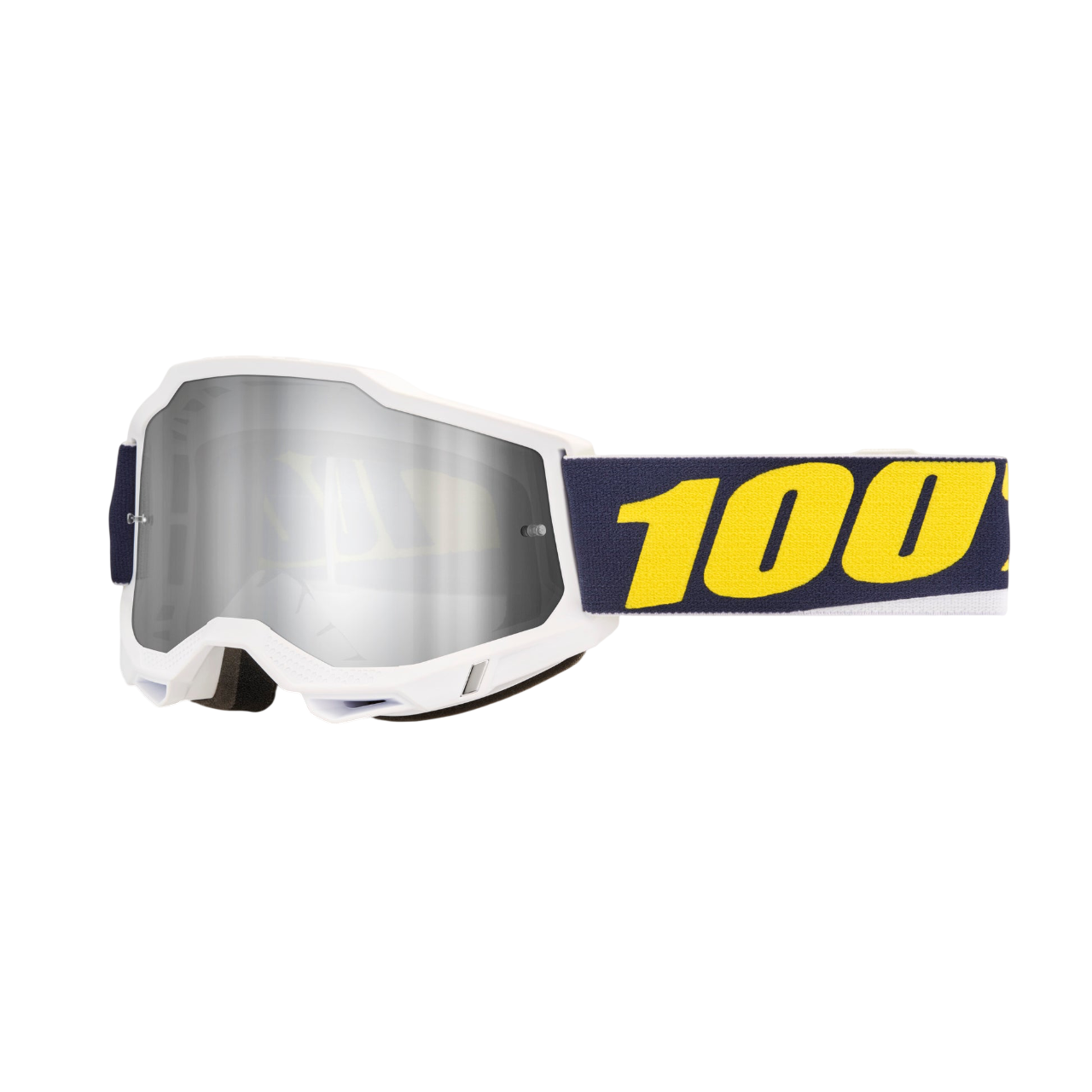 100% Accuri2 Torc Silver Mirror Goggle
