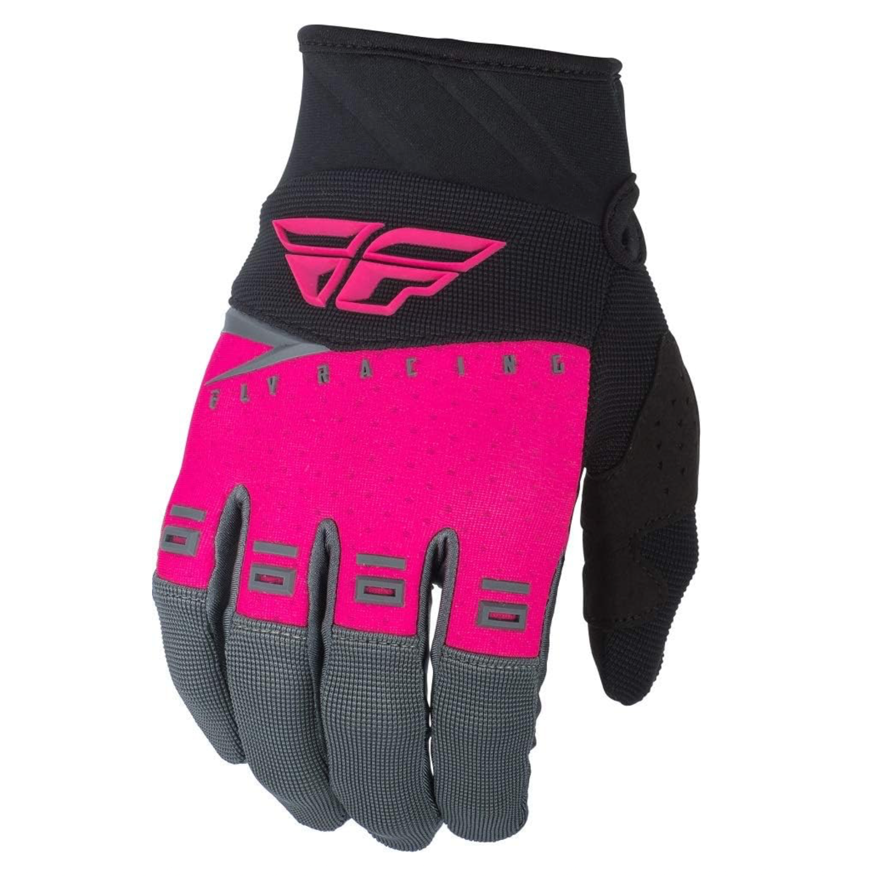 Fly Women's F-16 Pink/Black/Grey Gloves