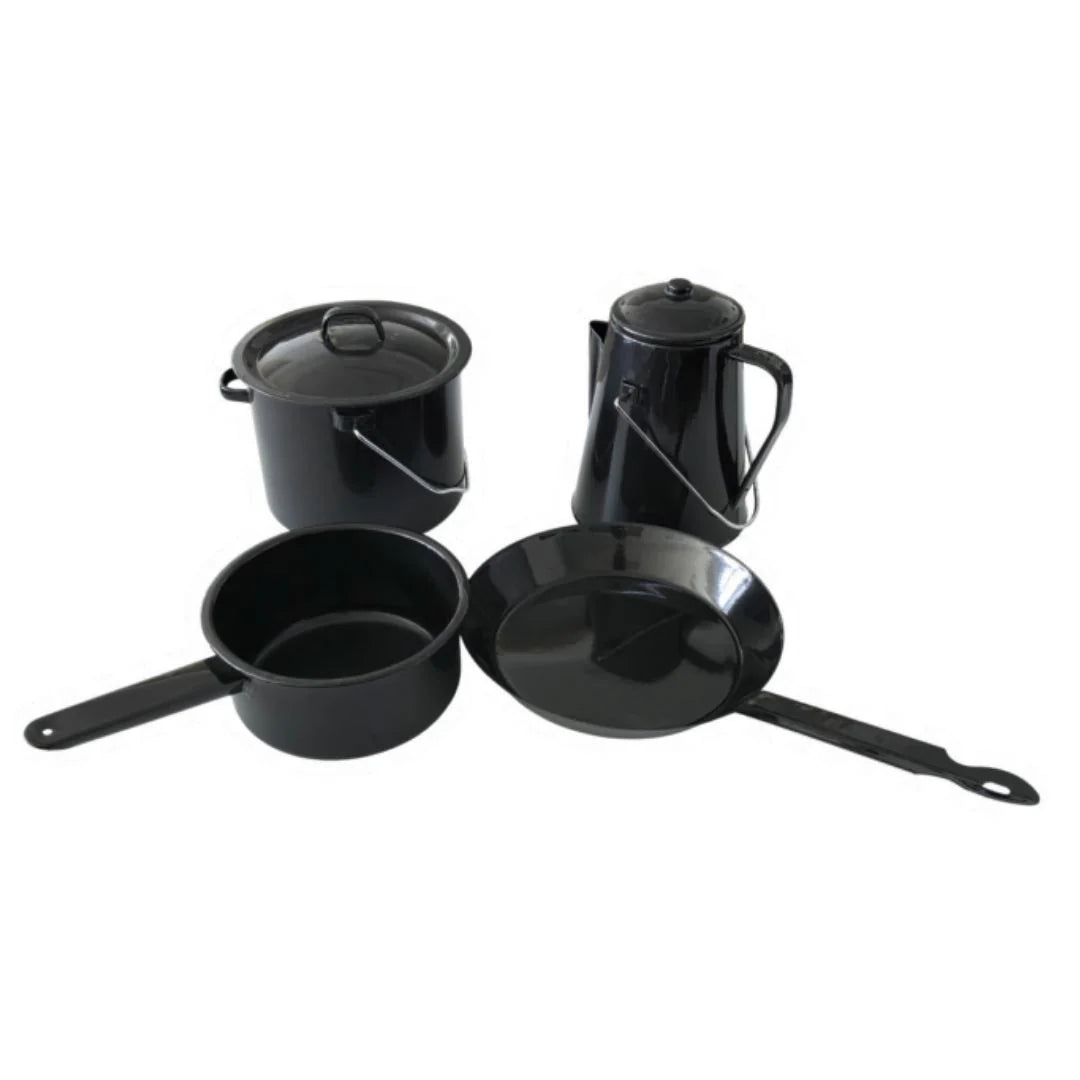 Totai 4 Piece Enamel Camping Kitchen Set