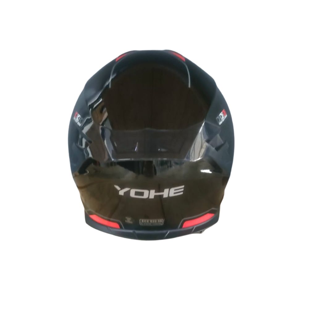 YOHE 986A Shinny Black/Red Helmet