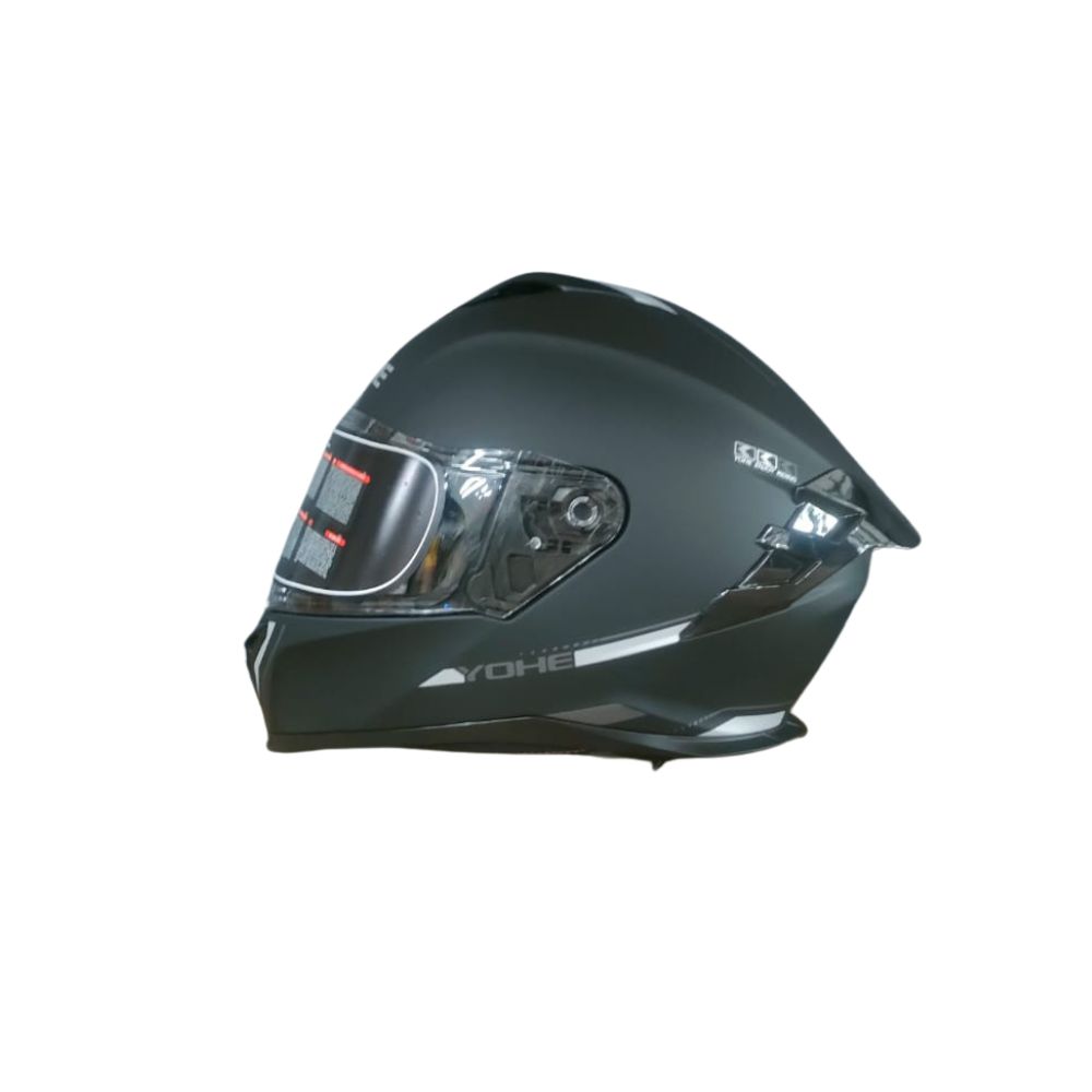 YOHE 986A Solid Black Helmet