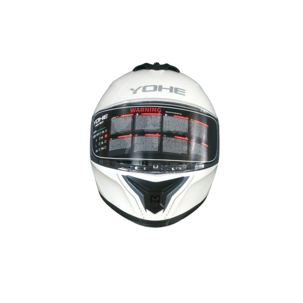 YOHE 986A Shinny White Helmet