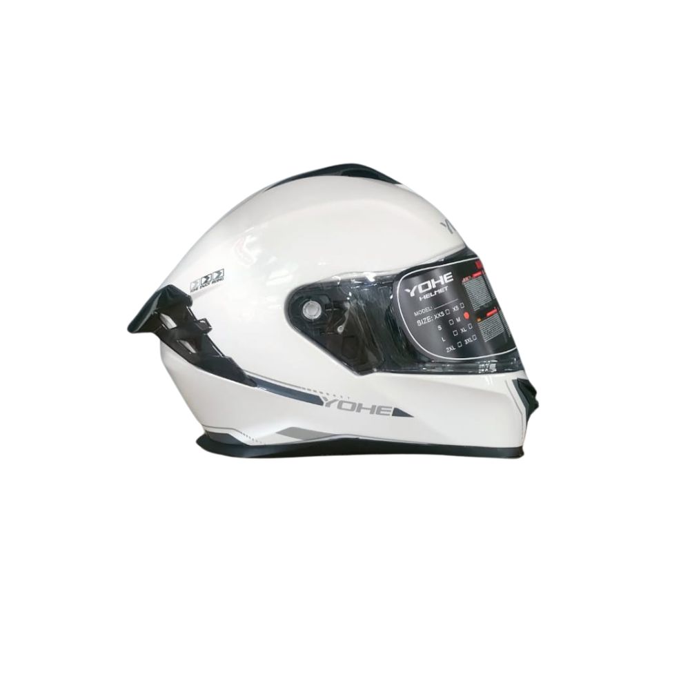 YOHE 986A Shinny White Helmet