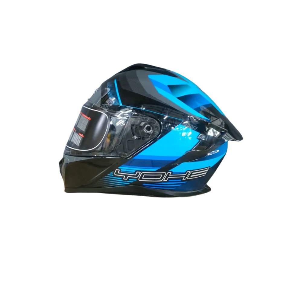 YOHE 986A Shinny Black/Blue Colour Helmet