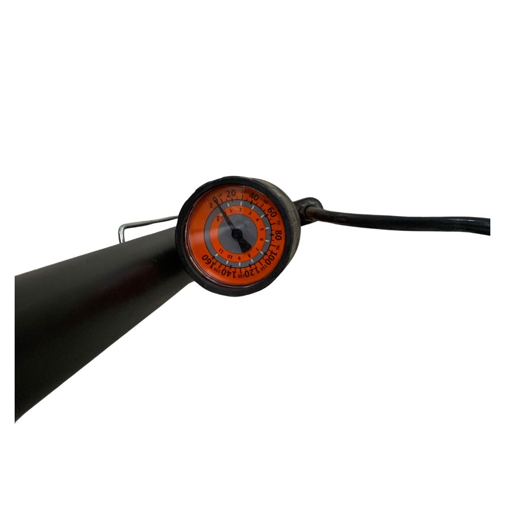Pyramid Gauge N/Type Black Bicycle Floor Pump