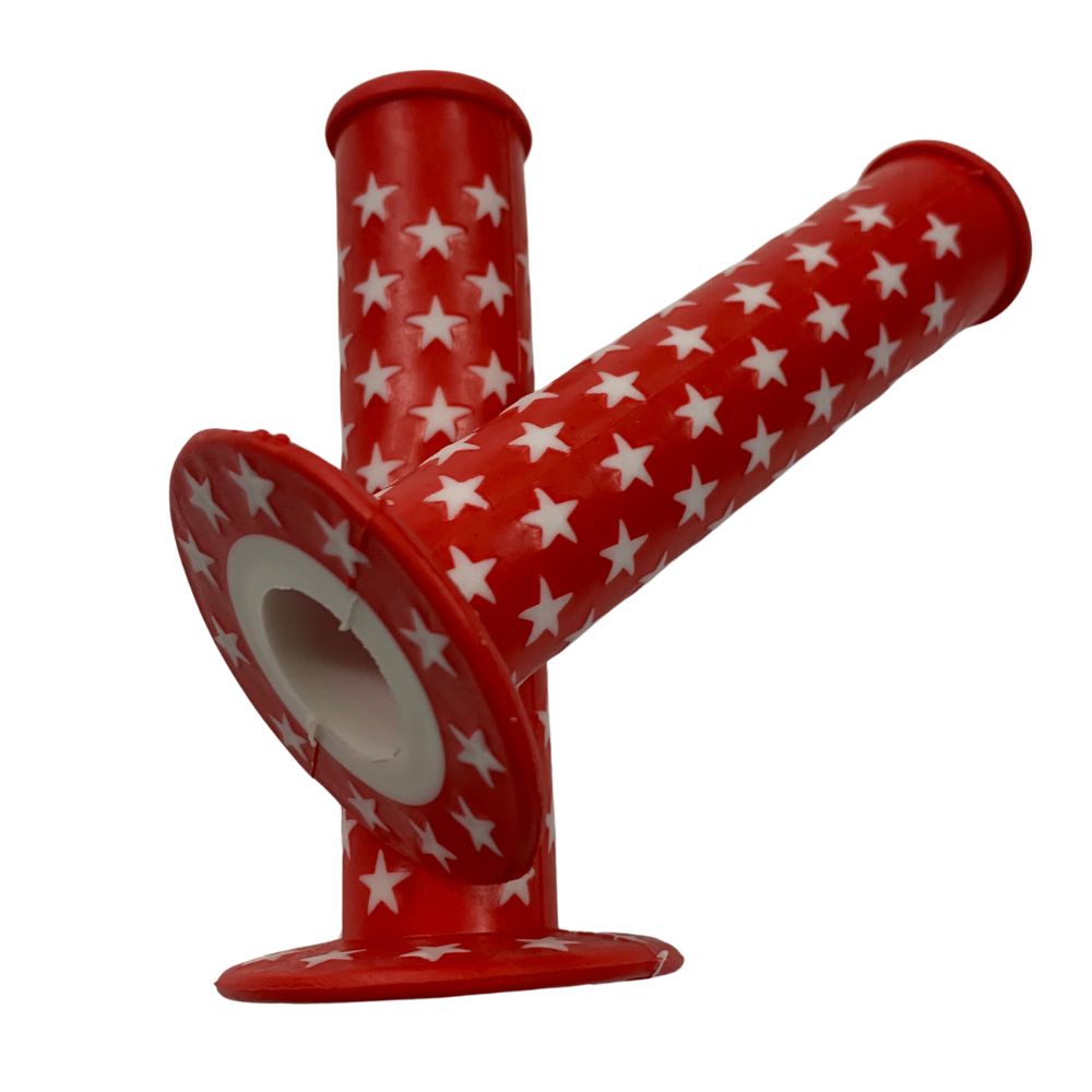 Aftermarket BMX Star No Hole Red Grips